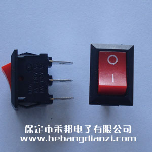 KCD1-102船型開關(guān) 紅色