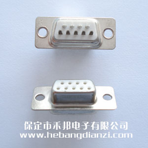 DB9孔 白膠