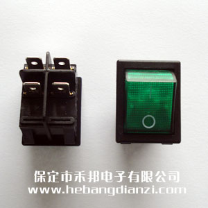 優(yōu)質(zhì)KCD2-201船型開關(guān) 綠色