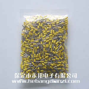 VE管型端子 E7508 內(nèi)孔徑1.2 黃色