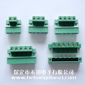 臥式插拔式帶固定孔7.62-2P,3P,4P,5P,6P,8P,10P