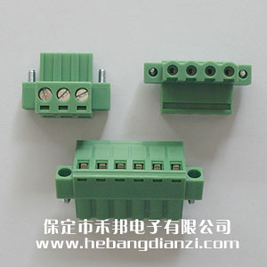 空接插頭5.08-3P,4P,6P帶固定孔