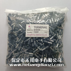 VE管型端子 E4009 內(nèi)孔徑4 黑色